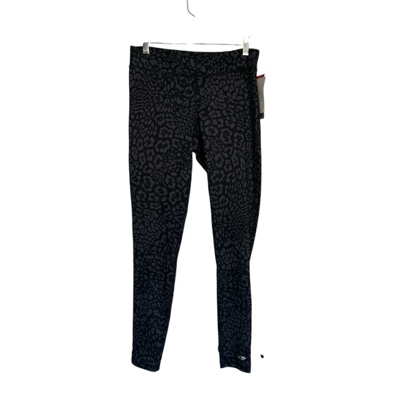 NWT Black leopard Active Leggings C9 by Champion‎ Medium - Picture 1 of 9